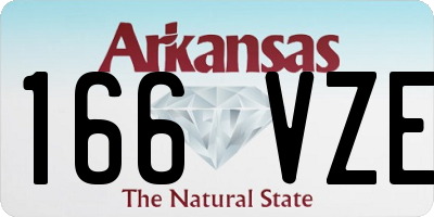AR license plate 166VZE