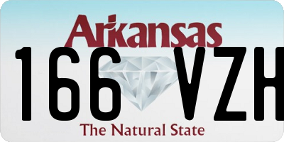 AR license plate 166VZH
