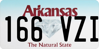 AR license plate 166VZI