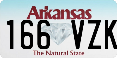 AR license plate 166VZK