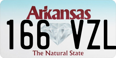 AR license plate 166VZL