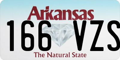 AR license plate 166VZS