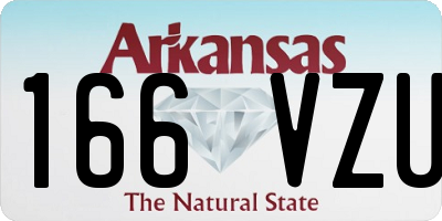 AR license plate 166VZU