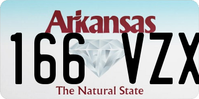 AR license plate 166VZX