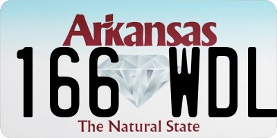 AR license plate 166WDL