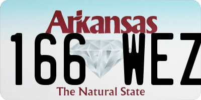 AR license plate 166WEZ