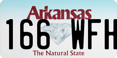AR license plate 166WFH