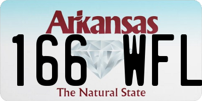 AR license plate 166WFL