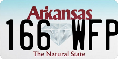 AR license plate 166WFP