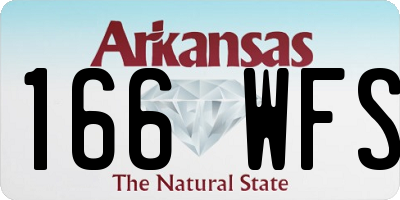 AR license plate 166WFS