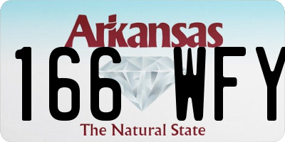 AR license plate 166WFY