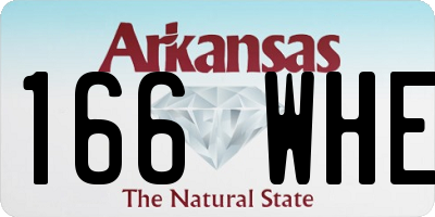 AR license plate 166WHE