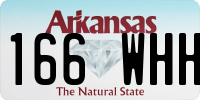 AR license plate 166WHH
