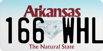 AR license plate 166WHL