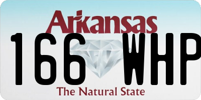 AR license plate 166WHP