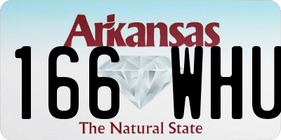 AR license plate 166WHU