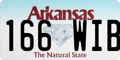 AR license plate 166WIB