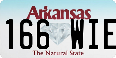 AR license plate 166WIE