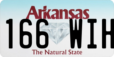 AR license plate 166WIH