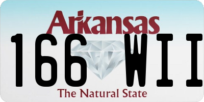 AR license plate 166WII