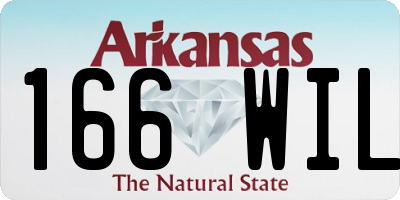 AR license plate 166WIL