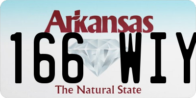 AR license plate 166WIY