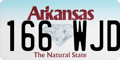 AR license plate 166WJD