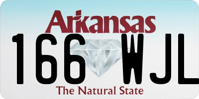 AR license plate 166WJL