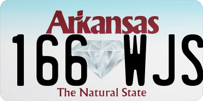 AR license plate 166WJS