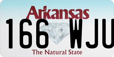 AR license plate 166WJU