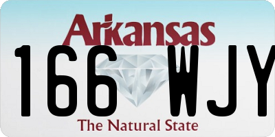 AR license plate 166WJY
