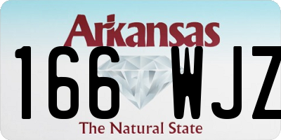 AR license plate 166WJZ