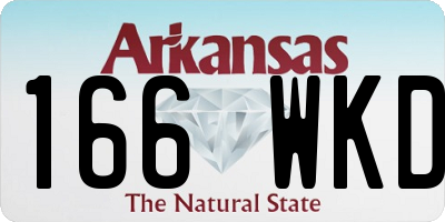 AR license plate 166WKD