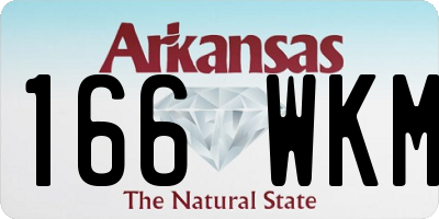 AR license plate 166WKM