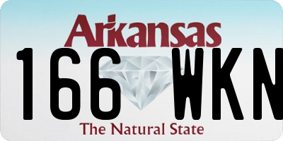 AR license plate 166WKN