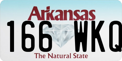 AR license plate 166WKQ