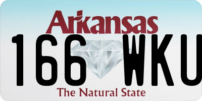 AR license plate 166WKU