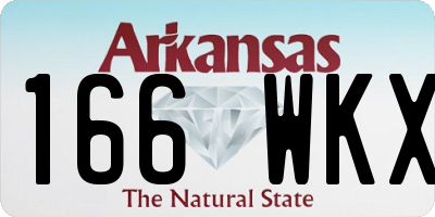 AR license plate 166WKX