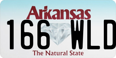 AR license plate 166WLD