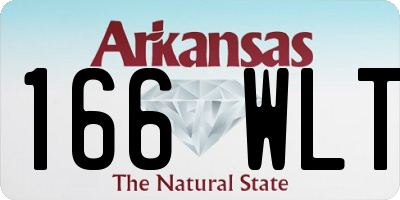 AR license plate 166WLT