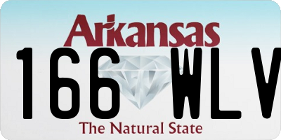 AR license plate 166WLV