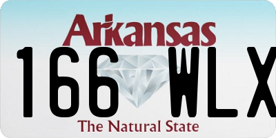 AR license plate 166WLX