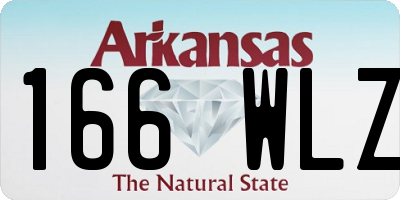 AR license plate 166WLZ