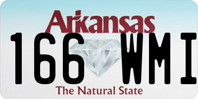 AR license plate 166WMI