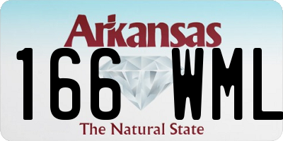 AR license plate 166WML