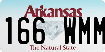 AR license plate 166WMM