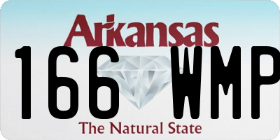 AR license plate 166WMP