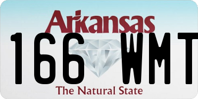 AR license plate 166WMT