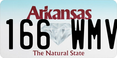 AR license plate 166WMV