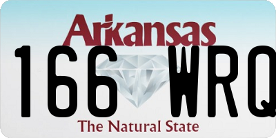 AR license plate 166WRQ
